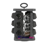 ENSEMBLE DE 3 BOITE A EPICES EN VERRE 105ML 132272-581