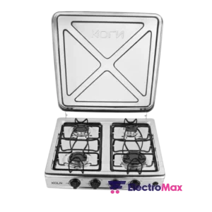 KOLN JK-E4P-S RECHAUD GAZ POSABLE INOX 4 FOYERS - Produit Electromax Maroc