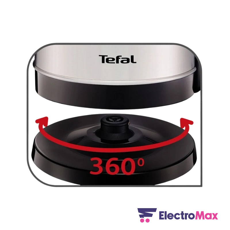 TEFAL Safe'Tea KI150D10 Bouilloire Inox 1,7L – 2400W Electromax Maroc TEFAL Safe'Tea KI150D10 Bouilloire Inox 1,7L – 2400W – Image 2