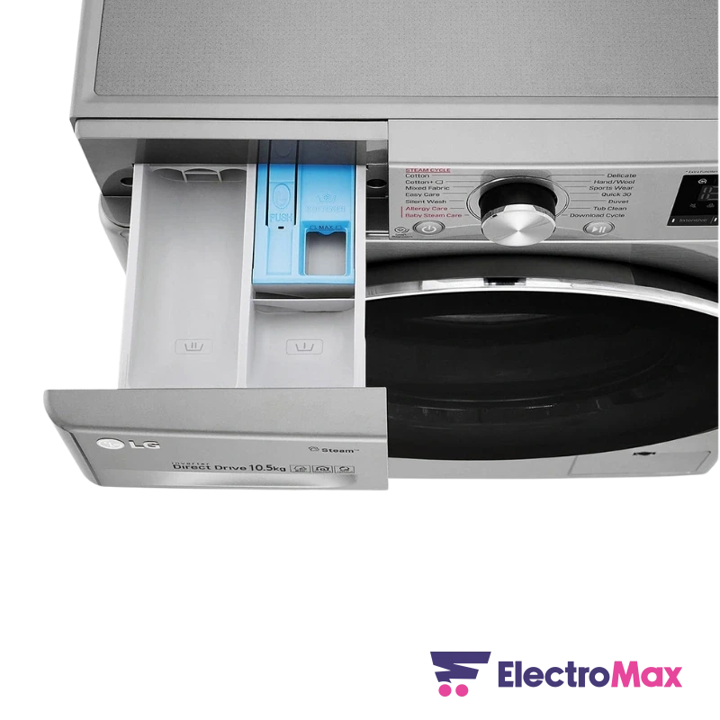 LG F4V5RYP2T Lave-Linge Inox 10,5 kg Electromax Maroc LG F4V5RYP2T Lave-Linge Inox 10,5 kg – Image 4