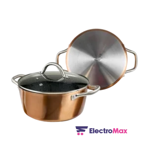 Ibili 495420 Marmite en Cuivre 20 cm avec Couvercle