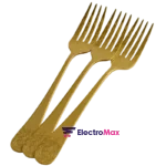 FRT030-24 – Set 6 Fourchettes à Dessert Dorées