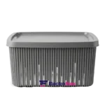 HEVERIN – 161383-012 – Panier Multifonction de 18L avec Couvercle Gris