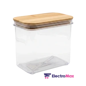 BOITE DE RANGEMENT 600ML AVEC COUVERCLE EN BOIS 161311-000