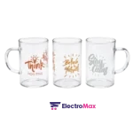 HEVERIN – 180000-000 – Ensemble de Tasses en Verre Borosilicate 200ML
