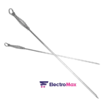 LAMACOM 4091-G LOT DE 12 BROCHETTES EN INOX AVEC MANCHE RESSORT
