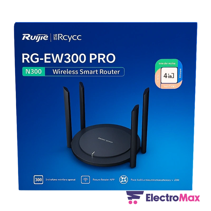 Ruijie Reyee RG-EW300 PRO Routeur Wi-Fi 4 Electromax Maroc Ruijie Reyee RG-EW300 PRO Routeur Wi-Fi 4 – Image 6