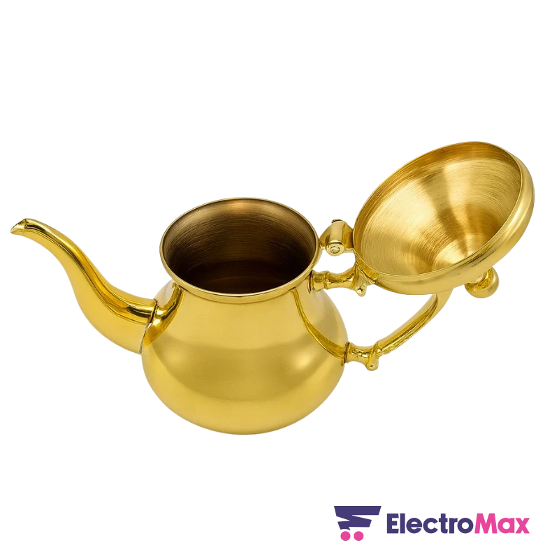 Bonomi WT-TP128-16G Théière Or 1.6L Electromax Maroc Bonomi WT-TP128-16G Théière Or 1.6L – Image 2