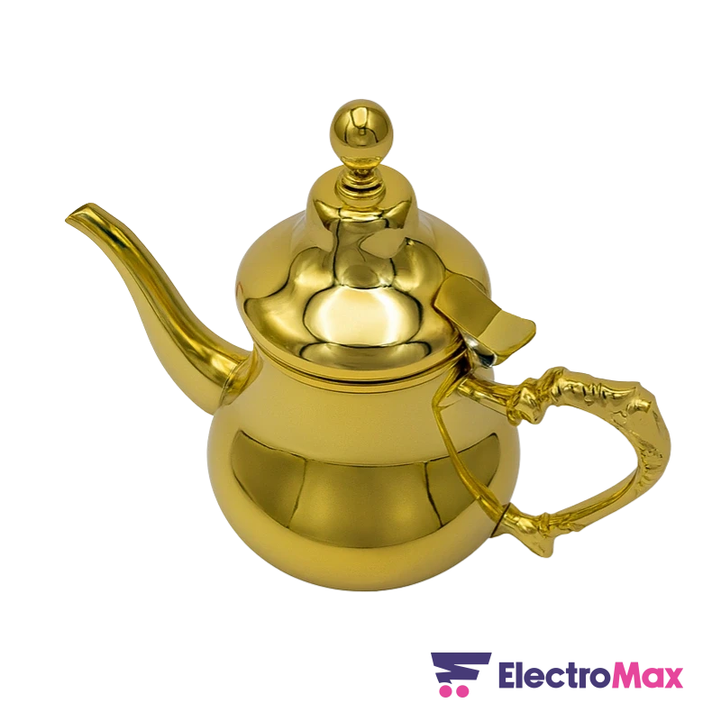Bonomi WT-TP128-16G Théière Or 1.6L Electromax Maroc Bonomi WT-TP128-16G Théière Or 1.6L – Image 4